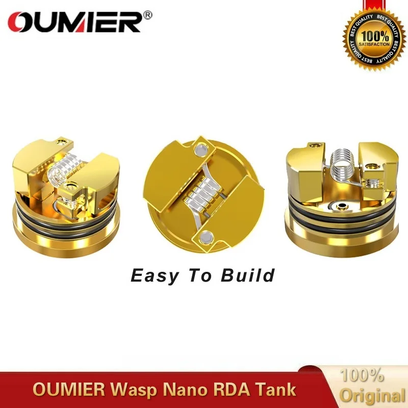 OUMIER ОСА Nano RDA 22 мм Vape танк ввиду капает атомайзер большая палуба подходит 510 головка коробка мод против Hellvape падение мертвых