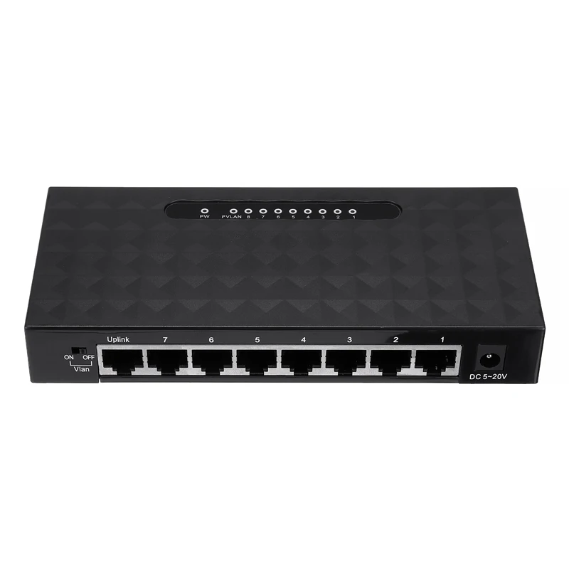 Pohiks сетевой коммутатор RJ45 1 шт. 8 портов 10/100 Мбит/с | Электроника
