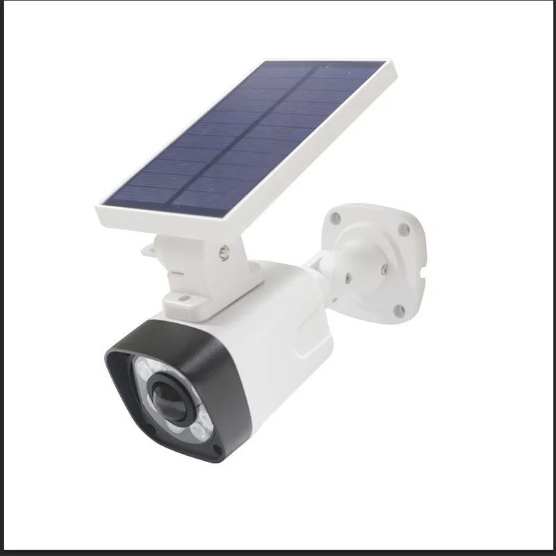 

Fake Camera Solar Power Outdoor Simulation Dummy Camera Waterproof Security Surveillance Bullet With Flashing 8LED Light