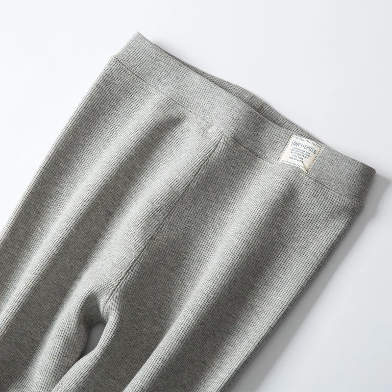 2020 Winter New Plus Velvet Thickened Leggings Women's Outer Wear Pure Cotton Thread Lamb Velvet Nine-point Warm Pants Are Thin