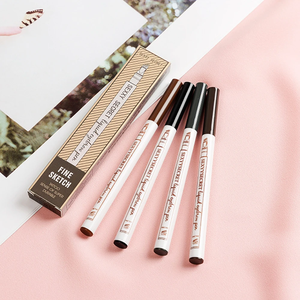 Жидкая подводка для бровей 4 цвета водостойкая и долговечная бровей|Средства