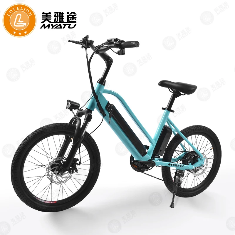 

[MYATU] Electric Bikes Adults 2 Wheels 20 Inch Electric Bicycle Brushless Motor 250W 36V Black Red/Blue Portable E bike Scooter