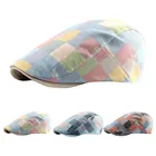 Винтажная шапка в елочку, восьмиугольник, береты для мужчин и женщин, в стиле Гэтсби, плоская, с принтом, для улицы, мужская повседневная шапка газетчика, Кепка