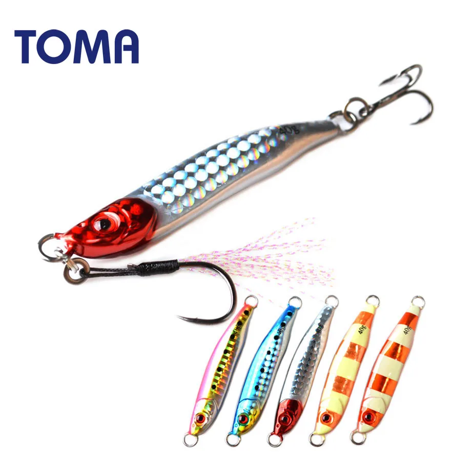 Металлический японский джиг TOMA приманка с медленным свинцовым шагом 20 г 40