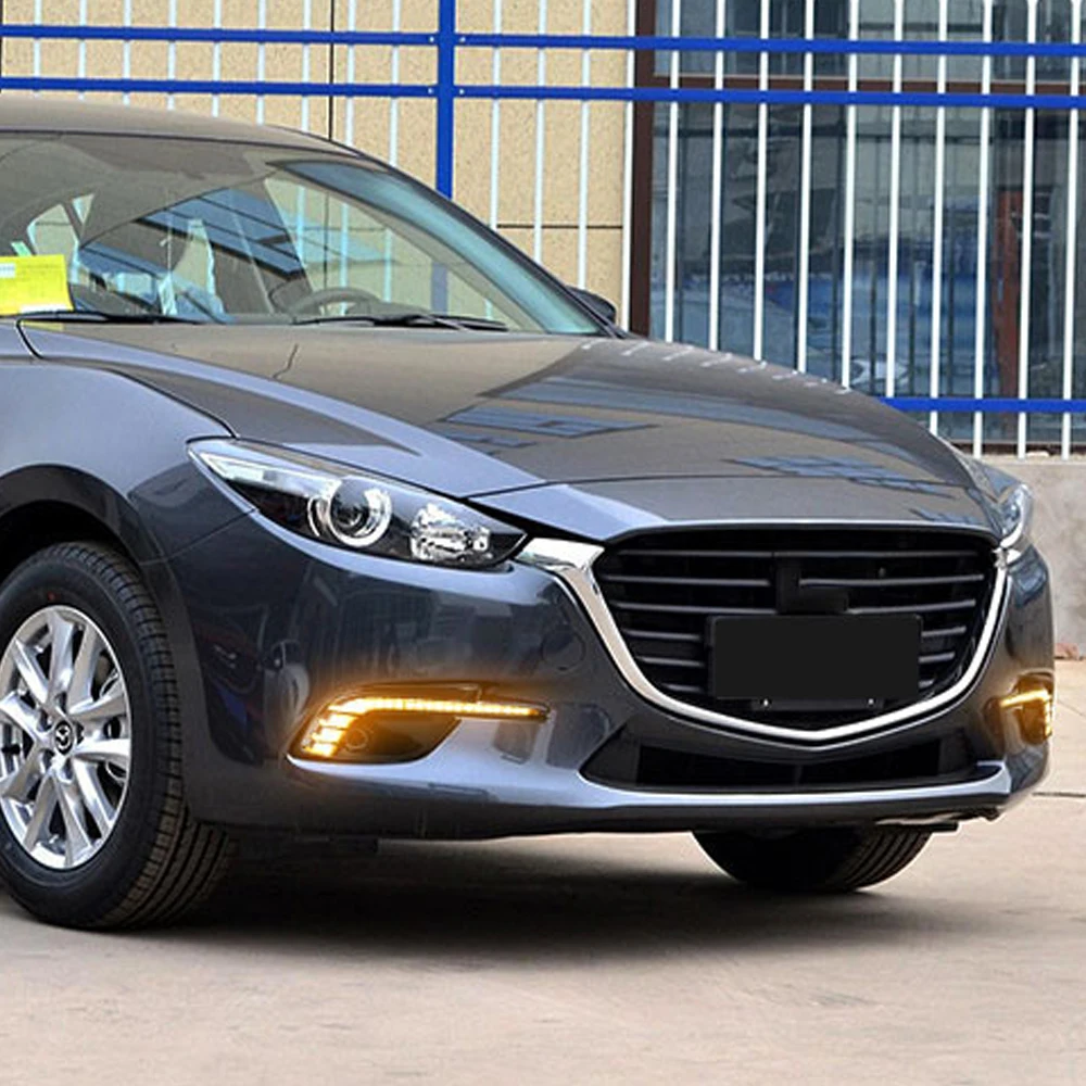 Дневные ходовые огни 2 шт. противотуманные фары 12 В дневной свет с указателем