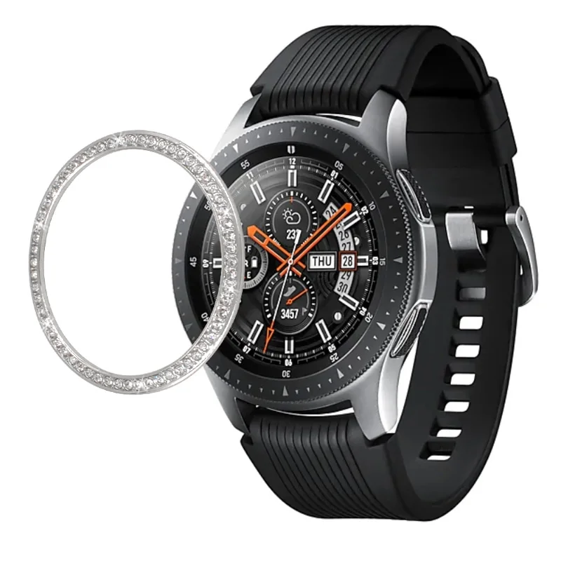 Silver Внешний край для samsung Galaxy Watch 46 мм 42 мм чехол gear S3 Frontier/классическое Спортивное кольцо против царапин аксессуары для умных часов 20 мм - Цвет: Silver