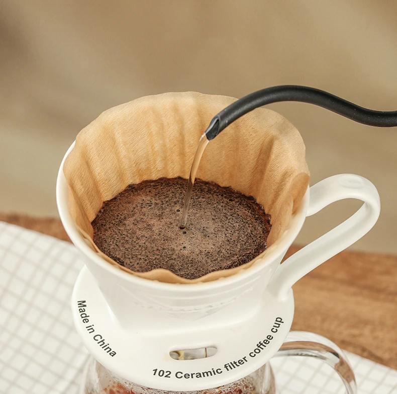 Фильтры kalita для кофе бумажные фильтры 100 листов коричневого цвета с капельницей