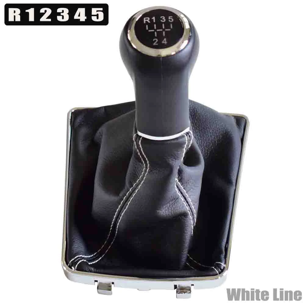 R-5-Speed-White 5 6 скоростей автомобильный Стайлинг ручная рукоятка для рычага переключения передач для VAUXHALL OPEL ASTRA III H 1,6 2004-2010 с гетрами крышка багажника - Название цвета: R-5-Speed-White