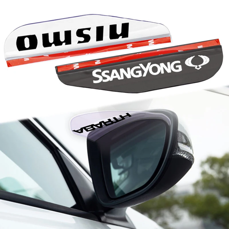 

2pcs Car Rain Eyebrow Side Rear View Mirror Visor Rain shield For Mitsubishi ASX Lancer Pajero Outlander L200 EVO Lancer Pajero