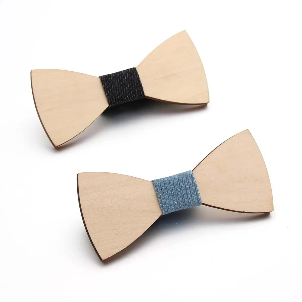 

New Men's Solid Wood Bow Tie For Man Popular Wood Casual BowTie Handmade Skinny Wedding Casual Tie Wooden Butterfly