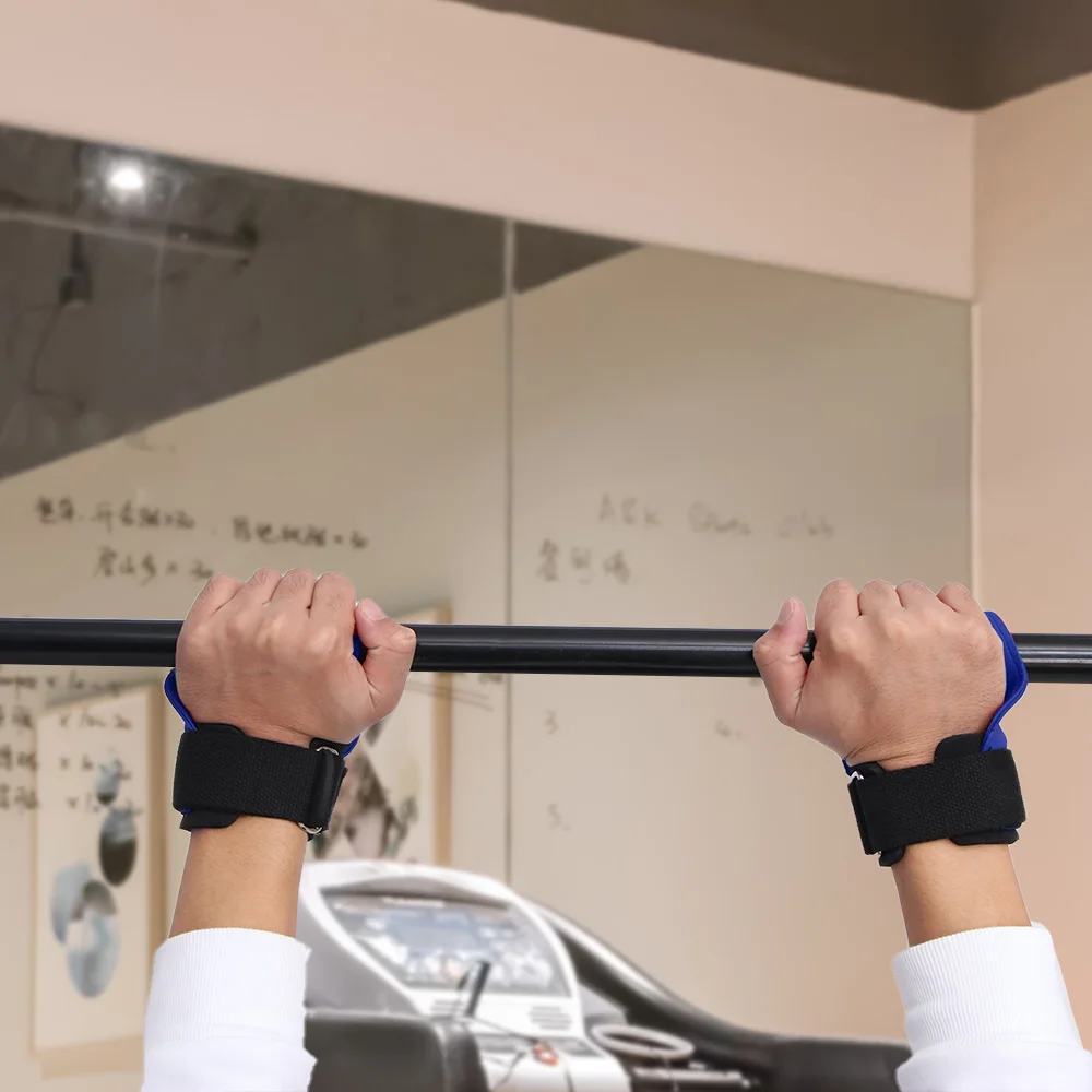 

Weight Lifting Hooks Gym Fitness Set Weightlifting Wrist Straps Heavy Duty Pull-Ups Power Lifting Grips Hand-Bar Workout Hook