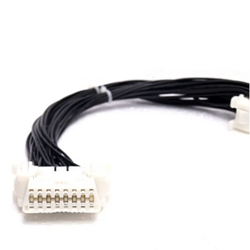 OBD 16Pin OBD2 1 штекер на 2 гнезда Удлинительный кабель 16 Pin кабель-удлинитель