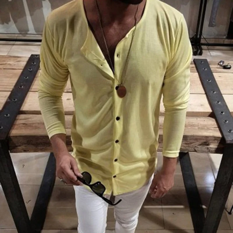 

Shirts Men Casual Long Sleeve Shirt Mens Fashion Clothing Trends Spring Summer Slim Fit Male Button Up Shirts Tops