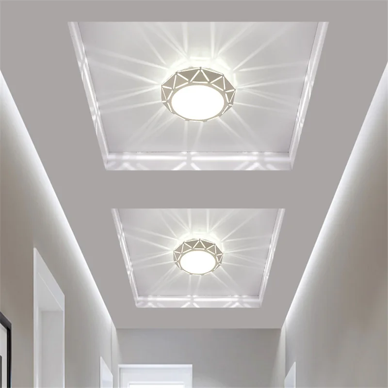 hollow out ceiling light for home interior decor bedroom study flower shadow led corridor lamp through cavred aisle wall sconce free global shipping