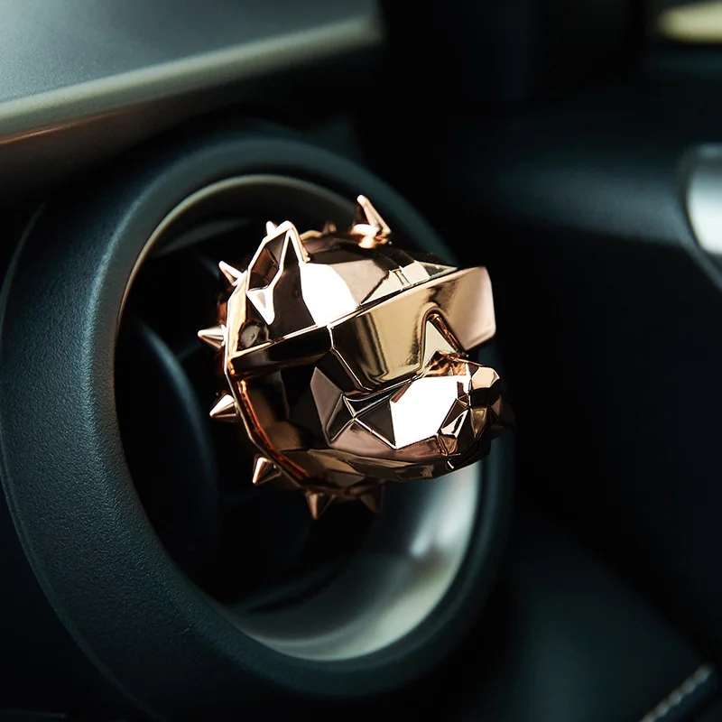New Rose Gold Творческий бульдог автомобиль духи аромат украшение интерьера автомобиля клип автомобильный освежитель воздуха Parfum Voiture дух пункт Carroa DIY B2 - Название цвета: New Rose Gold