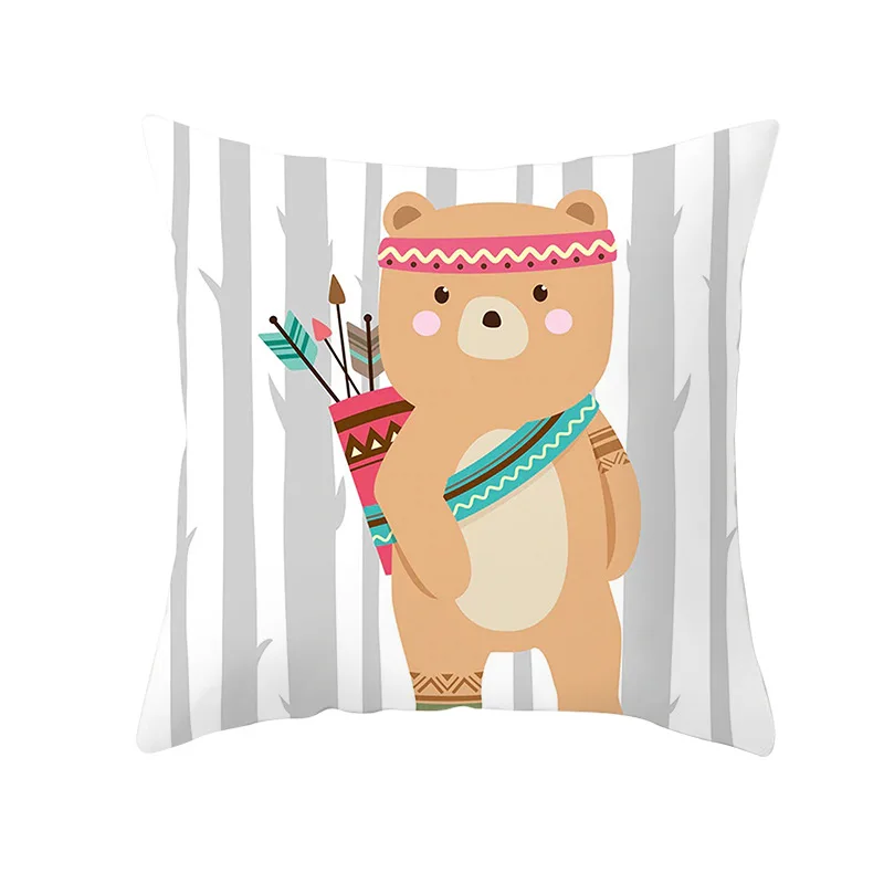 OEING лесной Животные Подушка Чехол вечерние Декор сафари День рождения с