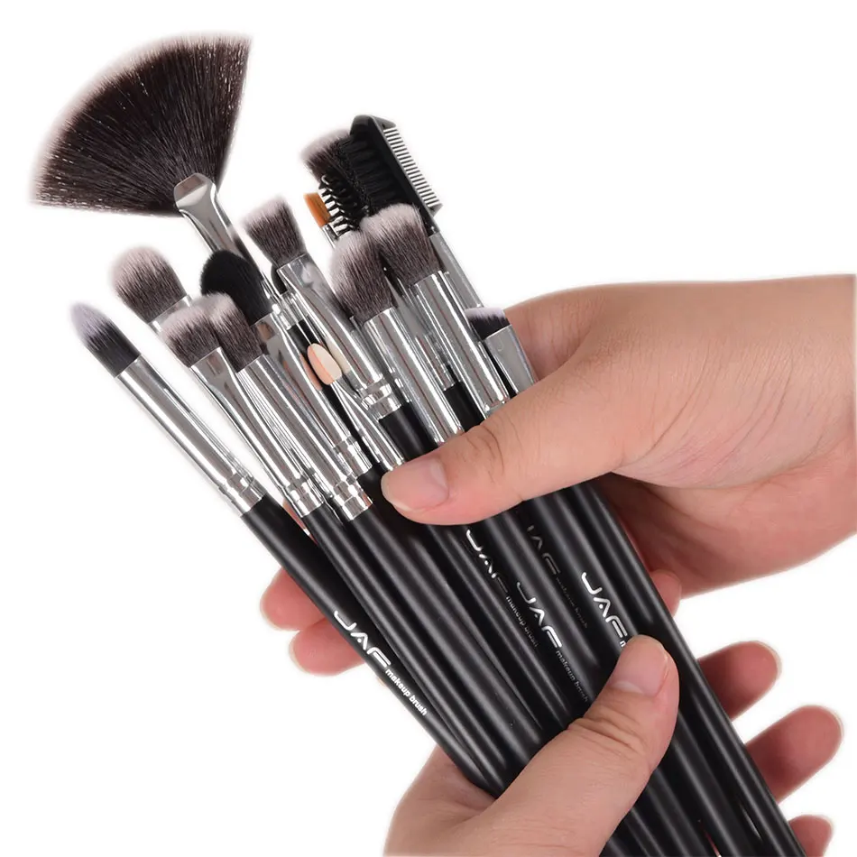 JAF 24pcs Professional Makeup Brushes Set High Quality Make Up Tool Full Function Studio Synthetic Cosmetic Kit |