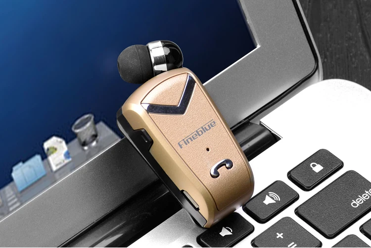 FINEBLUE F-V2 беспроводные наушники Bluetooth Handsfree наушники гарнитура звонки напоминают о цифрах носить пульт на прищепке для телефона с микрофоном