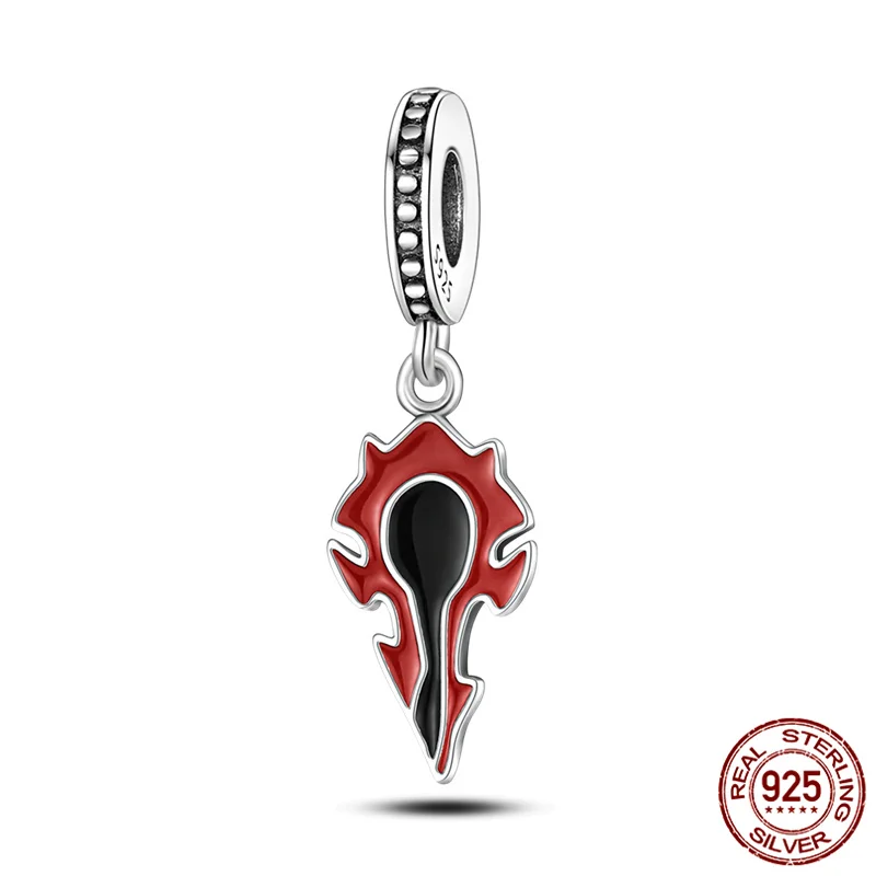 

Genuine 925 Sterling Silver Warcraft Flame Order Beads Fit Original pandora Bracelet&Bangle For Women Birthday Fashion Jewelr