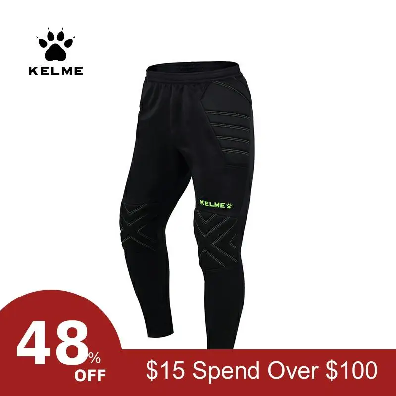 KELME/детские штаны для футбола; спортивные брюки; защита для бега; Вратарские детские спортивные штаны; K15Z408LC