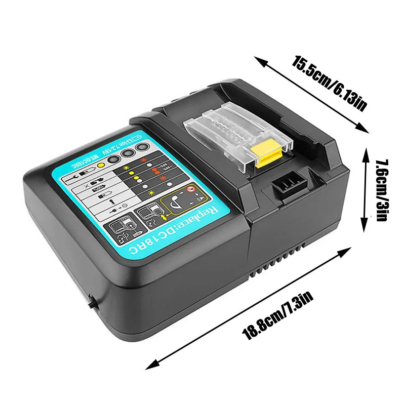 Зарядное устройство DC14SA DC18SC DC18RA DC18RD DC18RCT для литийионных аккумуляторов BL1830 BL1415