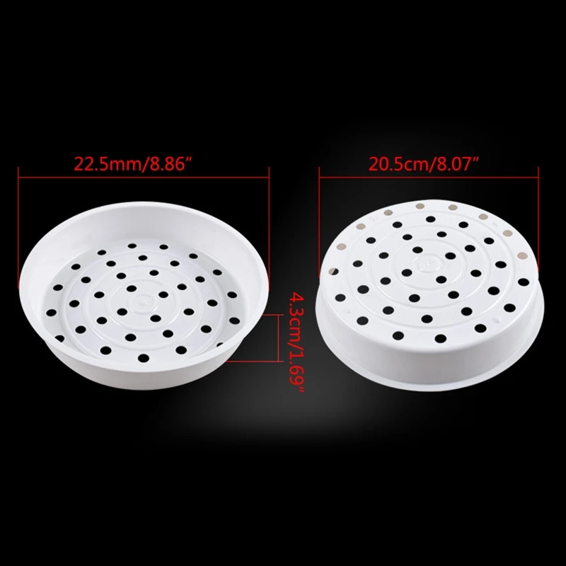 Steamer Basket Food Grade Plastic Steaming Rack Vegetable Rice Cooker Warmer Ivory Accessory High Temperature | Бытовая техника