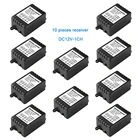 Беспроводной пульт дистанционного управления 433 МГц, 10 шт., 12 В постоянного тока, 10 А, 1 канал, реле дистанционного управления для гаражных дверей, осветительных приборов, занавесок