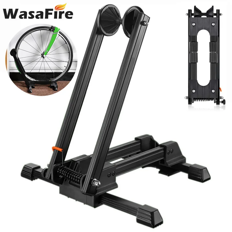 

Bike Parking Rack Stands Home Indoor Bicycle Floor Wheel Stand Garage Foldable MTB Holder Cycling Display Support Repair Mount