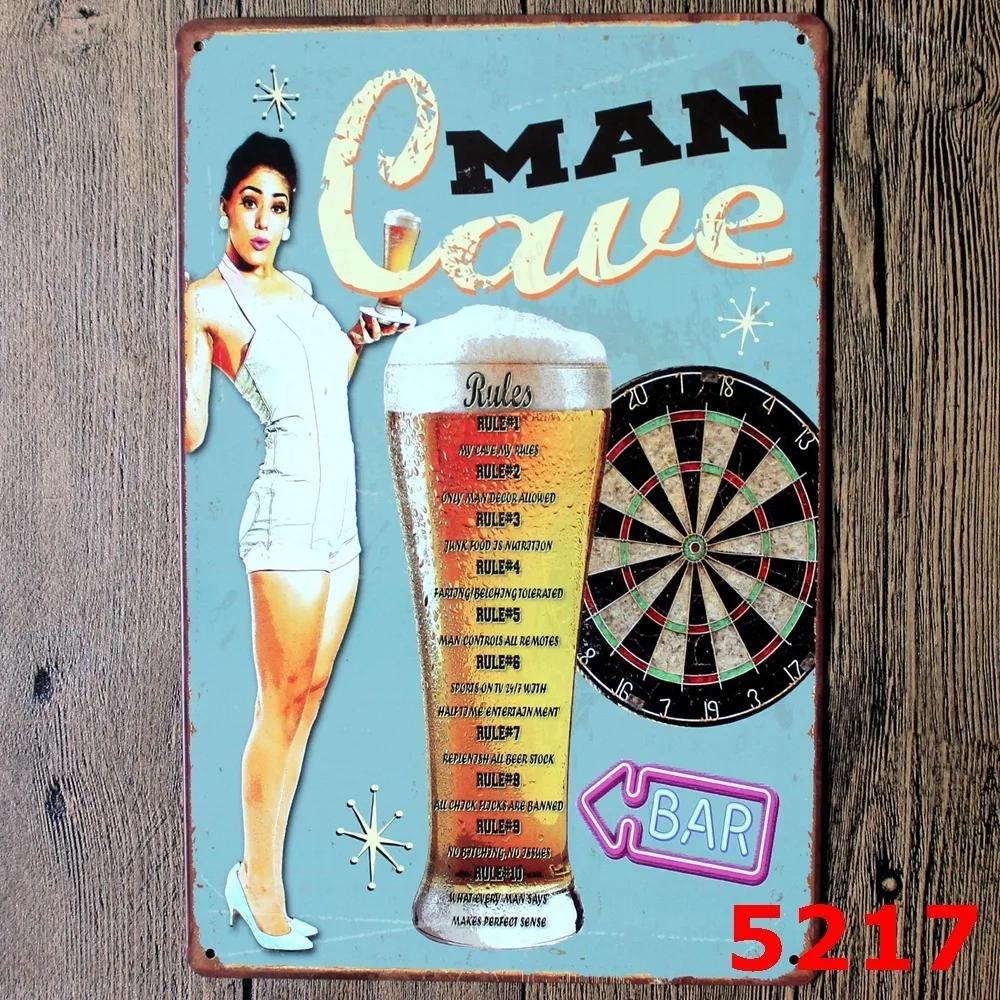 Новинка Европейская и американская Ретро металлическая картина подвесной