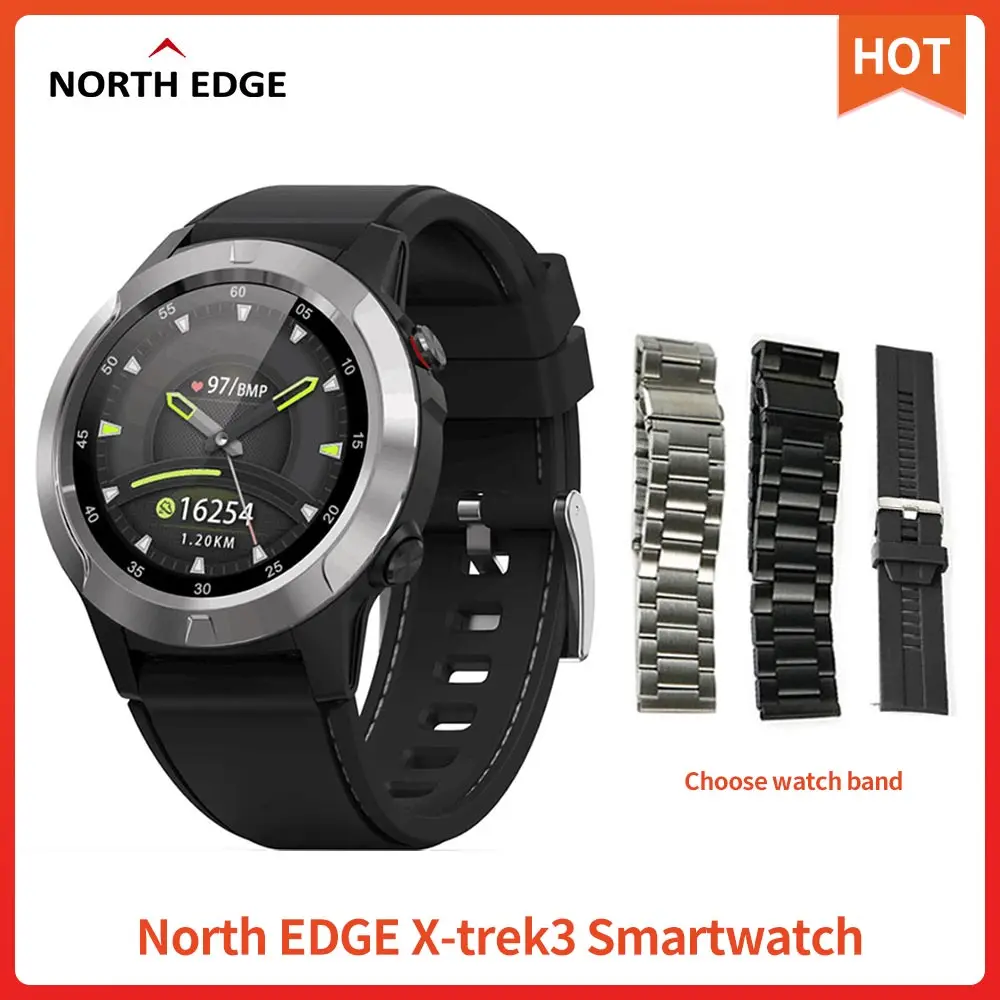 Смарт часы North EDGE X трек3 мужские с GPS пульсометром и компасом|Смарт-часы| |