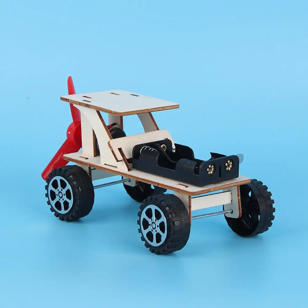 Хоббитлэнь Деревянный DIY ветер автомобиль сборки модель комплект научный