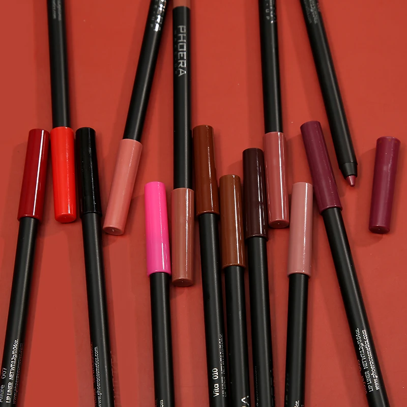 

13 Colors Cosmetic Lip liner Pen Professional Matte Waterproof Lady Charming Lip Liner Contour Makeup Lipstick Tool