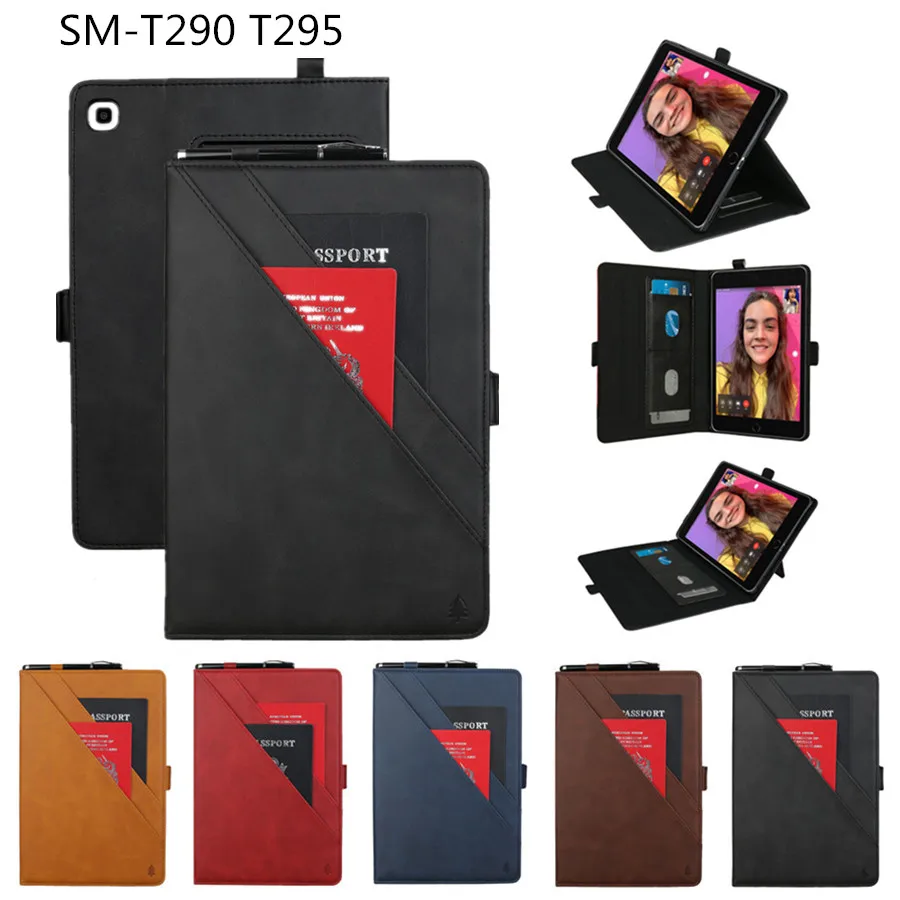 Чехол подставка из искусственной кожи для Samsung galaxy tab A 8 0 2019 SM T290 T295 T297|Чехлы