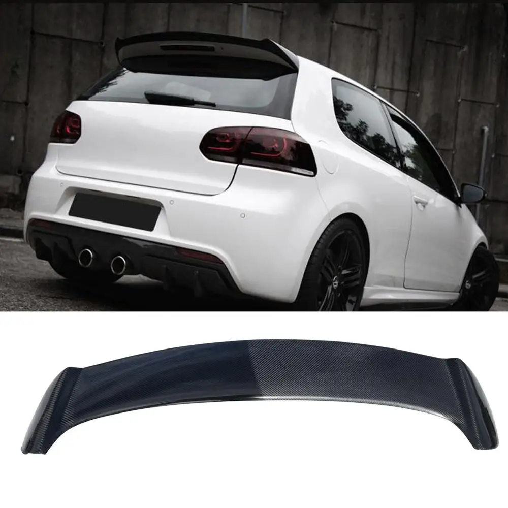 Golf 6 для GTI r20 OSIR Стайлинг карбоновое волокно задняя крыша спойлер крыло Volkswagen vw golf