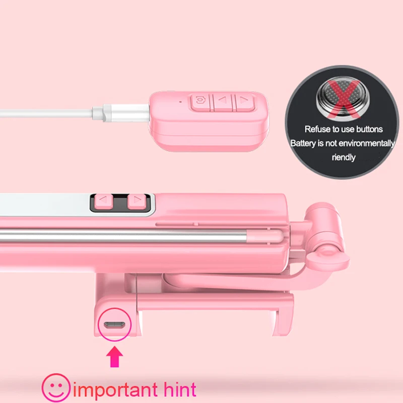 YUNAO A18 Bluetooth selfie stick платные с светодиодный заполняющий светильник максимальная