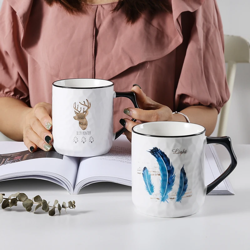 Новый творческий скандинавский керамический офисный кофе молоко чай кружки