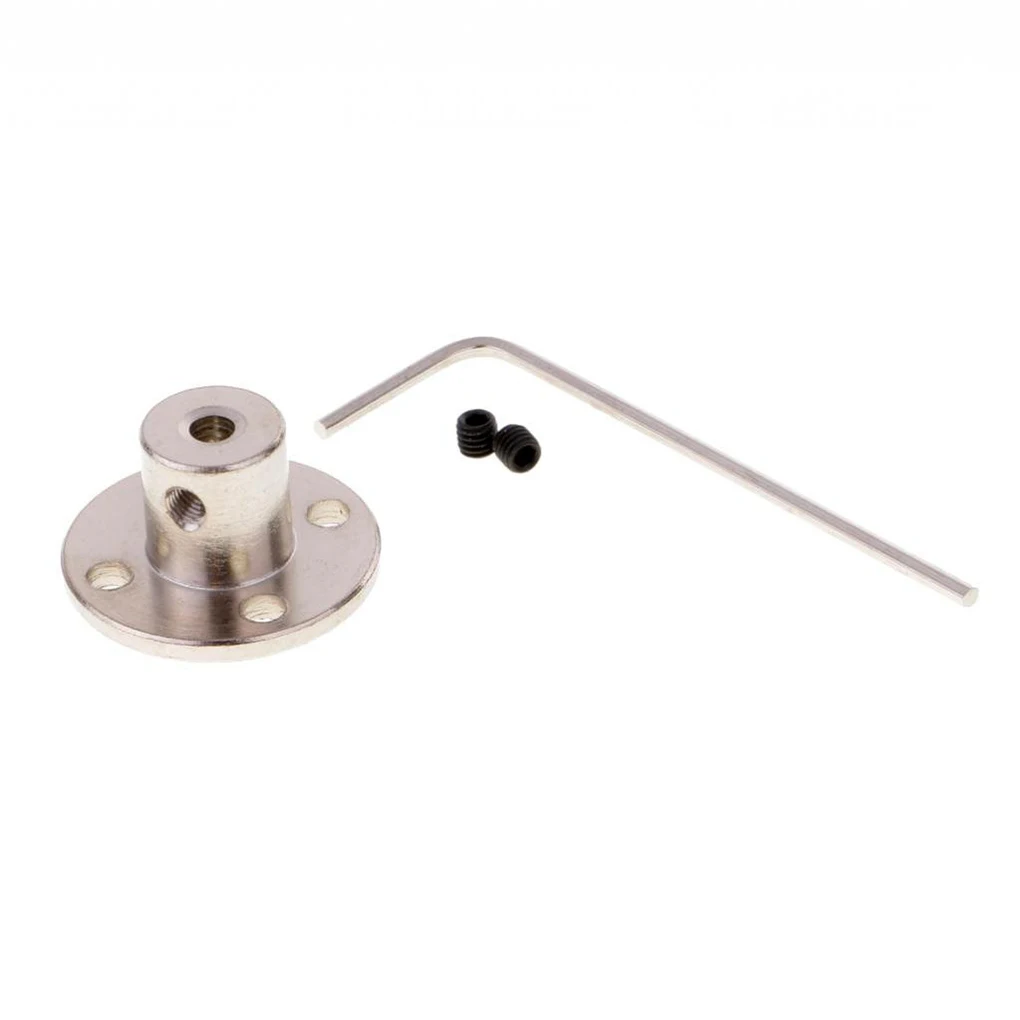 

3-14mm High Hardness Electroplate Steel Flange Shaft Coupling Rigid Flange Coupling Motor Guide Shaft Axis Bearing