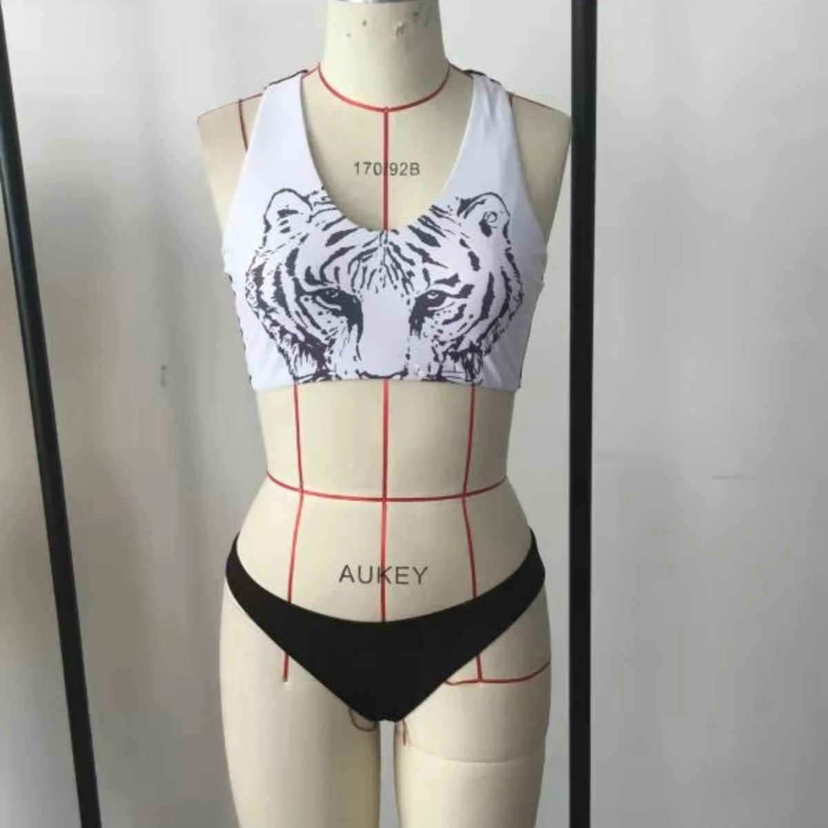 

Tiger Printed Bikini Women Set Luxury Swimwear Push Up Bra Bathing Suit Beachwear Laies Sexy Bikini Two Piece Summer Swimsuit