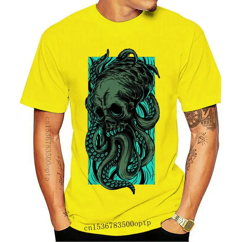 

Мужская хлопковая футболка с рисунком кошмара под водой