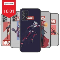 the latest version of marvel heroes phone case hull for samsung galaxy a70 a50 a51 a71 a52 a40 a30 a31 a90 a20e 5g s black shell
