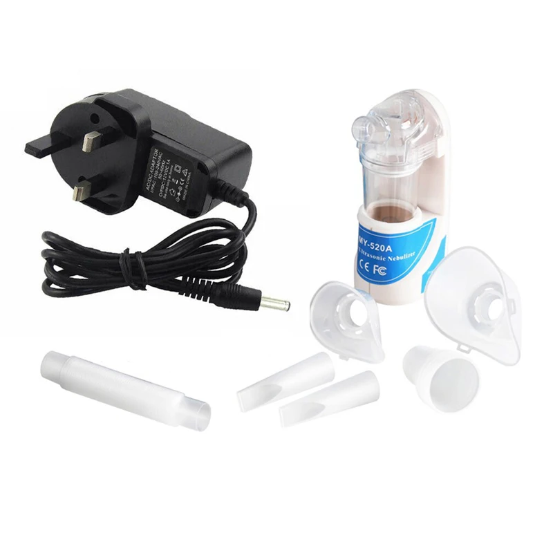 

25ML Portable Ultrasonic Nebulizer Handheld Nebuliser Inhaler Respirator Mask Household Humidifier Sprayer UK/US Plug