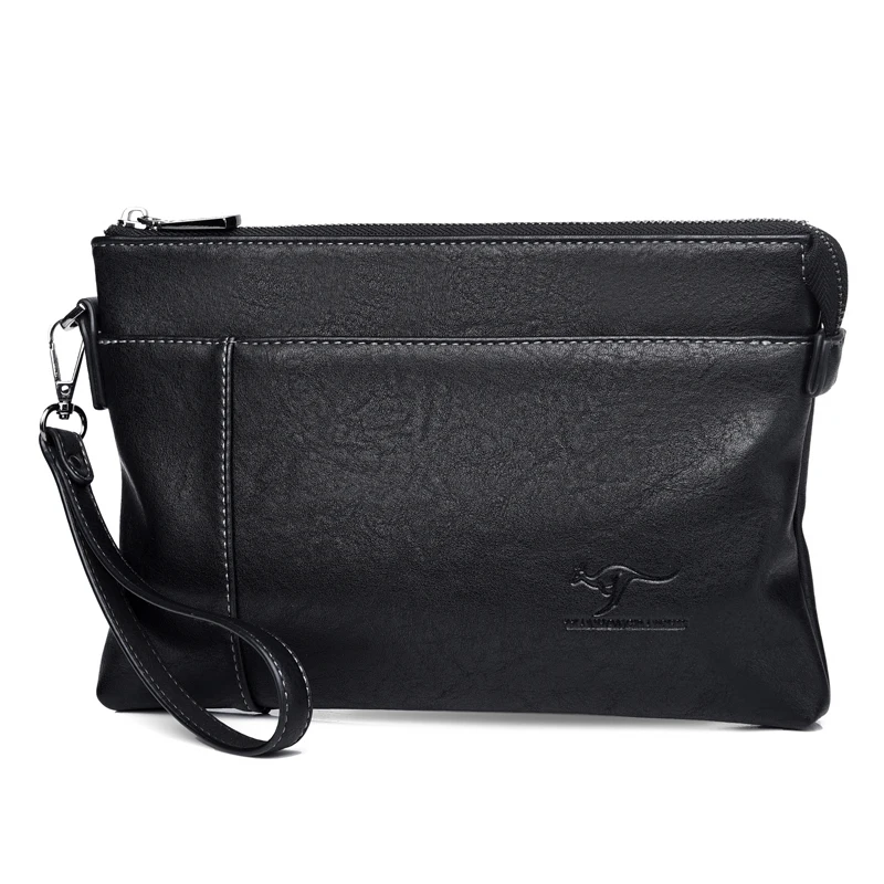 Новый роскошный брендовый мужской клатч кожаные вместительные мужские