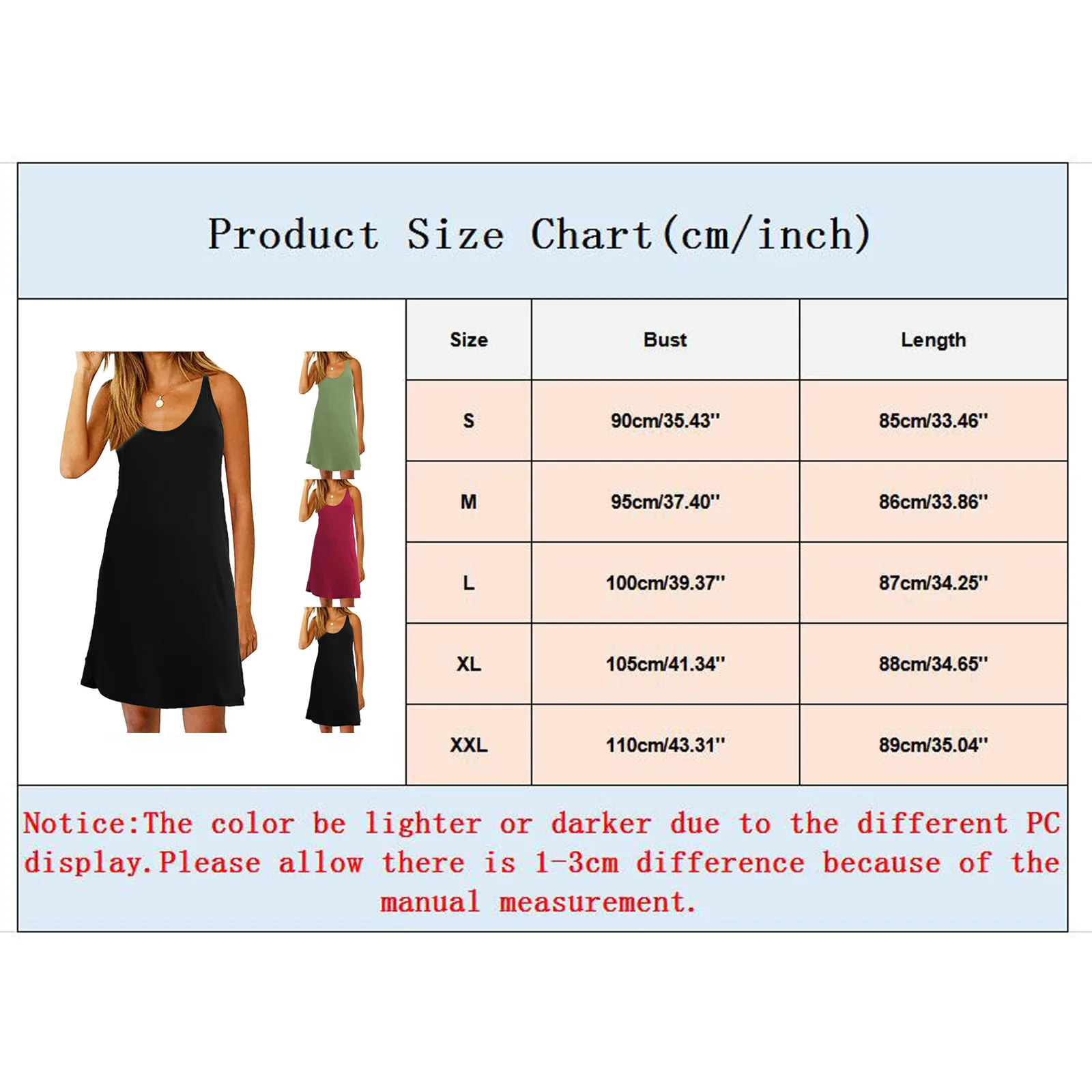 

Women's Summer Casual Halter Dresses Spaghetti Strap Back Solid Dress Sleeveless Vintage Plus Size Beach Dress R5