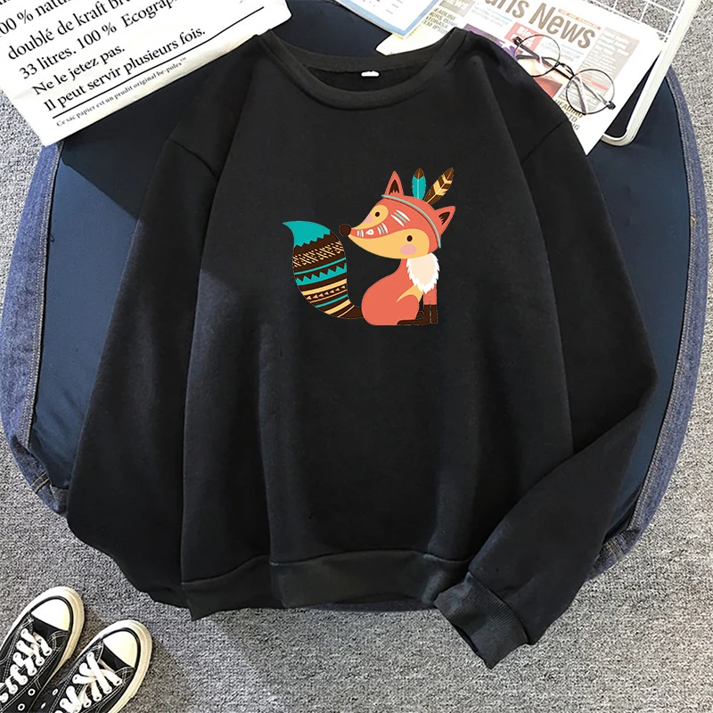 Black Осенняя Женская толстовка с капюшоном Dragon Ball Harajuku Kawaii женские s толстовки с принтом лисы Kpop негабаритные пуловеры с капюшоном Moletom Mujer - Цвет: Black