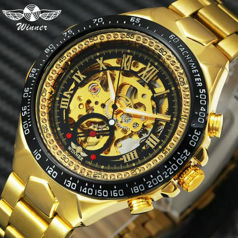 Победитель официальный Топ бренд Роскошные автоматические механические часы