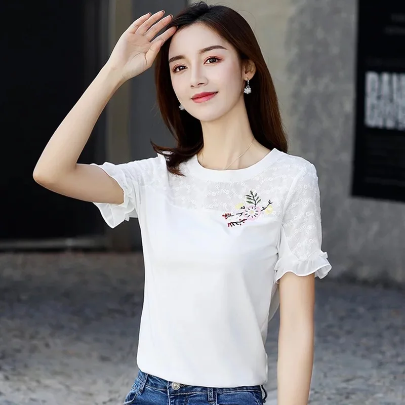 

2020 Tops T-shirts brown Cotton Female Fashion Womens Garment
