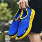 Мужские акватуфли 2021, уличные дышащие пляжные туфли, легкие быстросохнущие кроссовки, спортивные кроссовки для воды и кемпинга