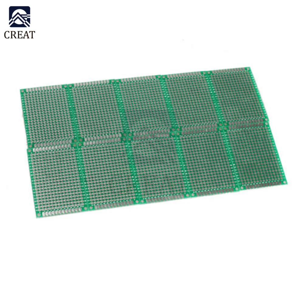 5PCS FR-4 Double Side Prototype PCB 280 Points Hole Tinned Universal Breadboard 4x6 4*6cm 40mmx60mm | Double-Sided