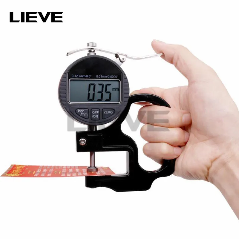 0.01/0.001mm Electronic Thickness Gauge 12.7mm Digital Micrometer Thickness Meter Micrometro Thickness Tester RS232 Data Output