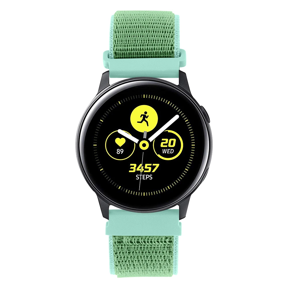 20 мм ремешок для часов Quick Release для samsung Galaxy Watch Active 2 Band Galaxy 42 мм ремешок Classic gear S2 спортивные часы с нейлоновым ремешком